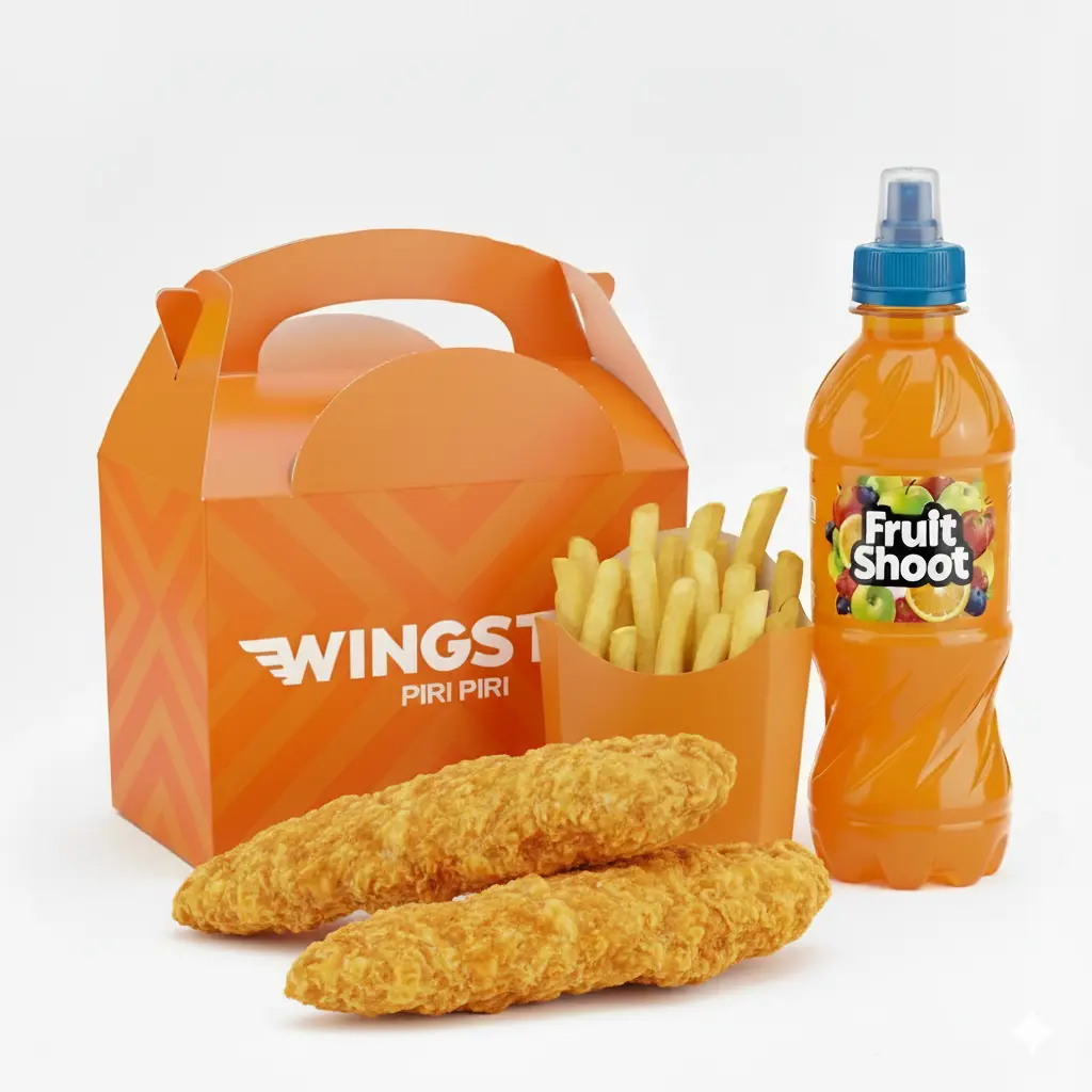 Kids chicken strips meal