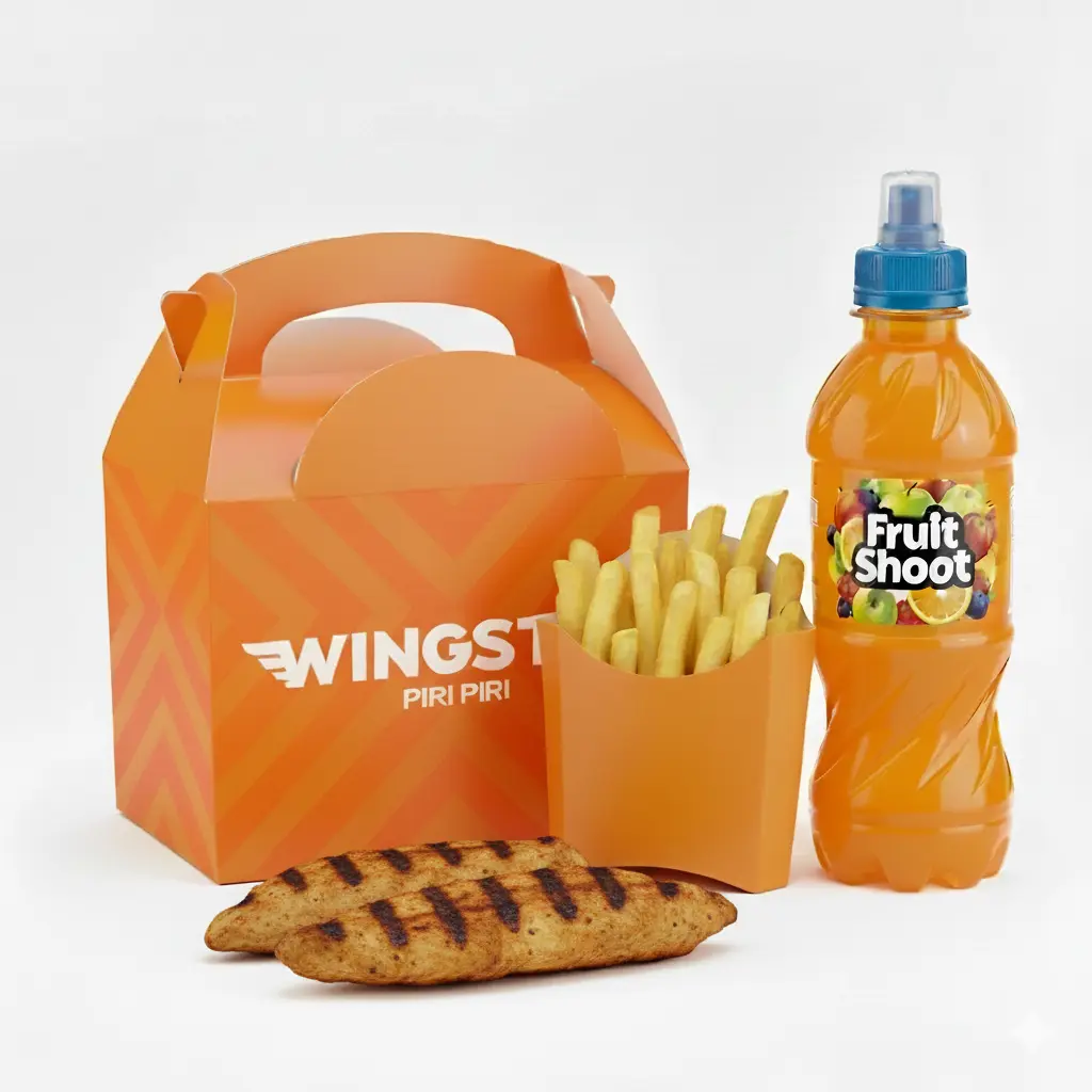 Kids chicken strips meal